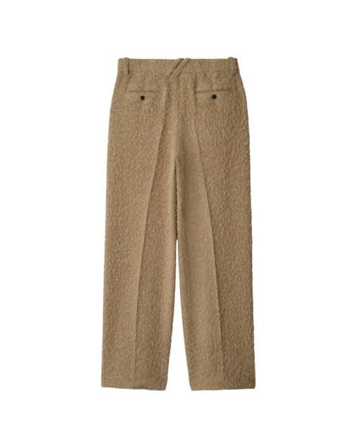 Burberry Natural Linen Wool Blend Tailored Trousers, Brand Size 48 Waist for men