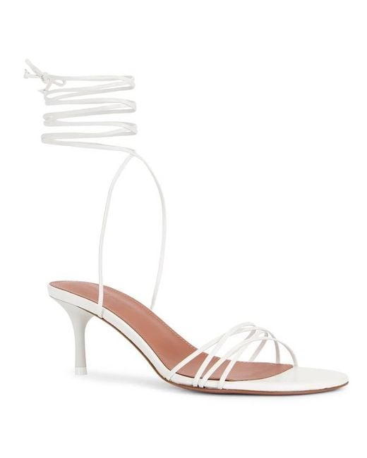 AMINA MUADDI White Lori Lace Up 60 Sandals