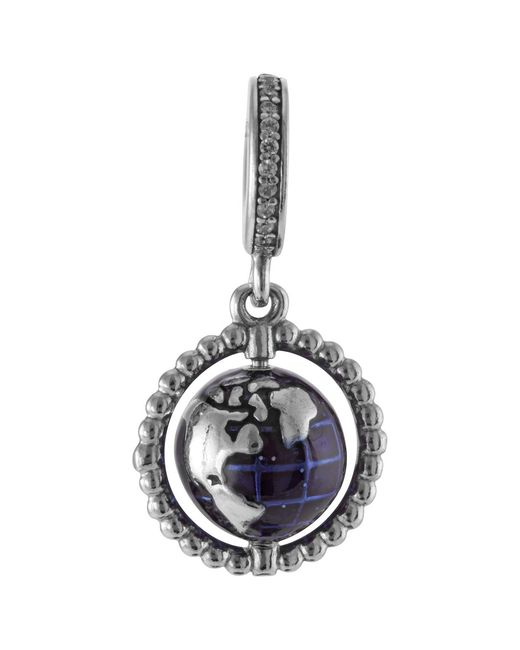 Pandora Blue Spinning Globe Dangle Charm for men