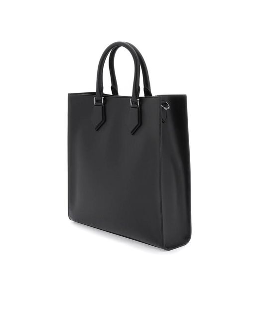 Dolce & Gabbana Black Dolce & Gabbana Logo Tote Bag for men