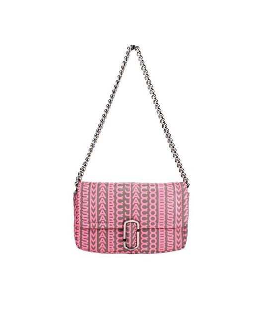 Marc Jacobs Pink Monogram Pattern Shoulder Bag