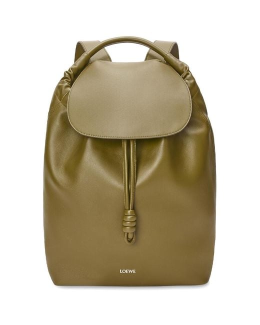 Loewe Green Flamenco Calfskin Backpack for men