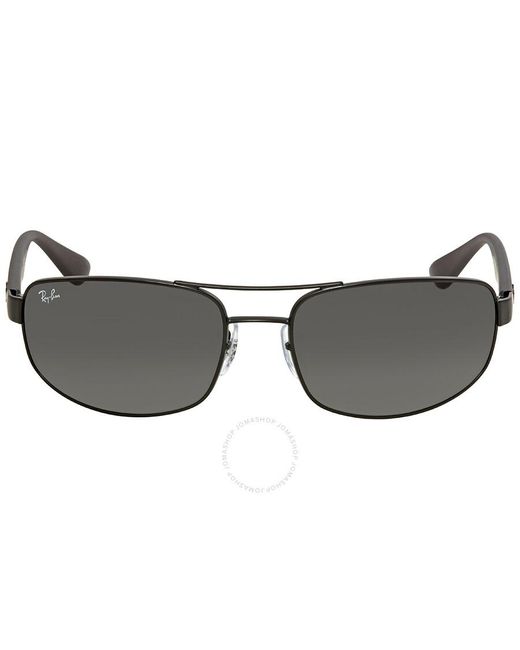 Ray-Ban Gray Grey Classic Rectangular Sunglasses Rb3445 006/11 for men
