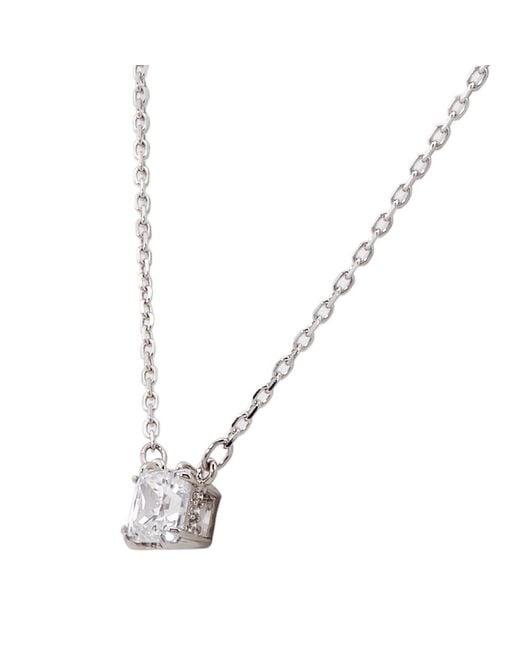 Swarovski Metallic Stilla Pendant Rhodium Shiny