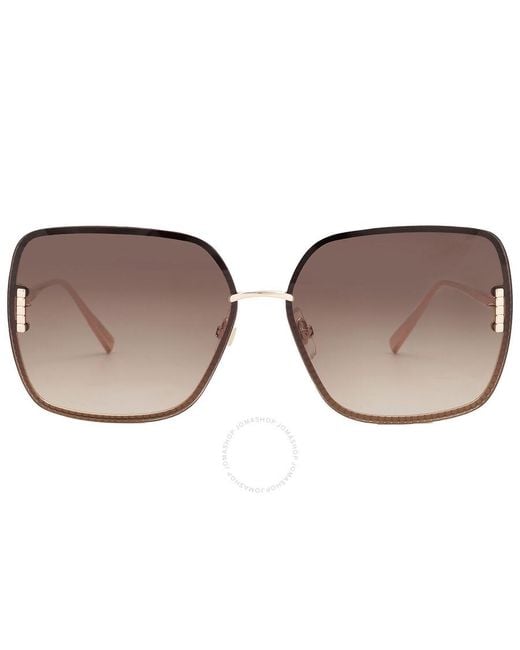 Chopard Brown Gradient Square Sunglasses Schf72m 08fc 62