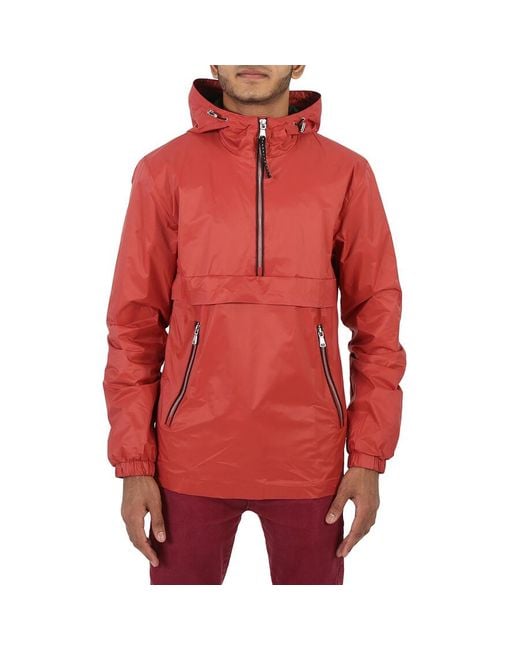 The Very Warm Red Hanover 1/4 Zip Pop Outerwear for men