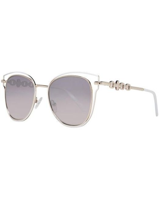 Guess Factory Silver Cat Eye Sunglasses in Grey Lyst Canada