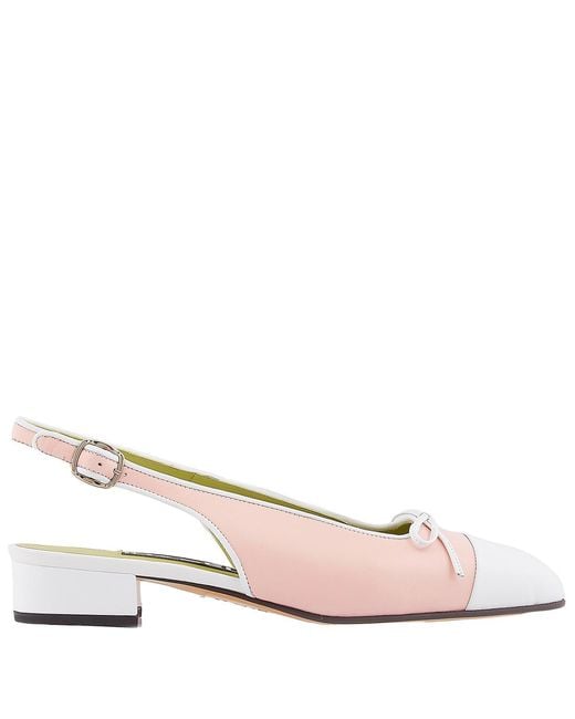CAREL PARIS Pink Josephine Slingback Ballet Pumps, Brand Size 39 Us