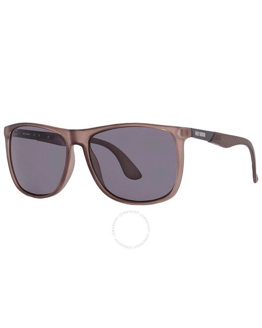 Harley Davidson Black Smoke Browline Sunglasses Hd0149v 20a 59 for men