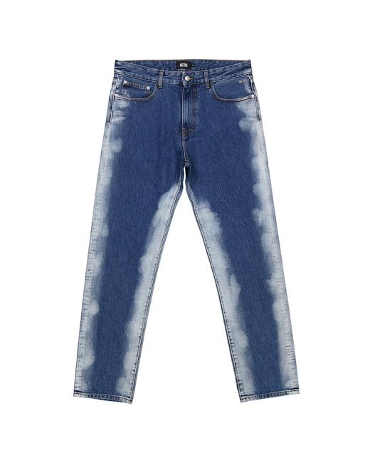 Gcds Blue Gcdc Denim Straight Jeans for men