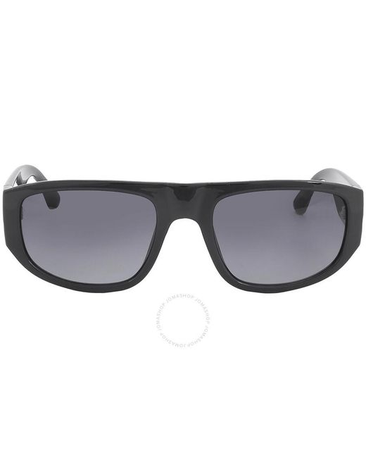 Guess Factory Gray Gradient Smoke Rectangular Sunglasses Gf5107 01b 54 for men