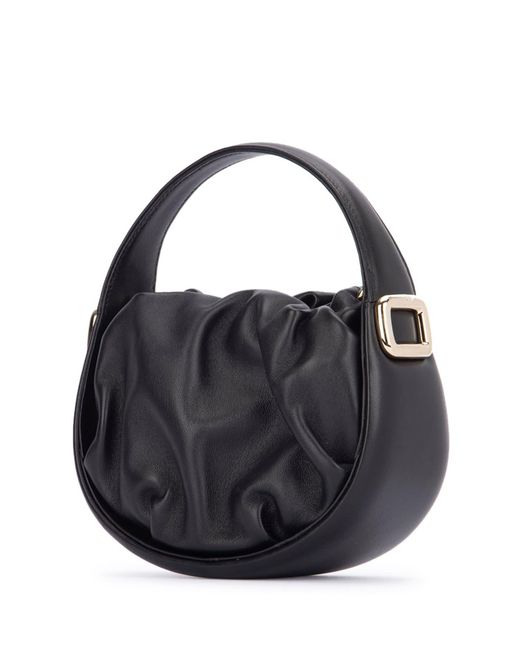 Roger Vivier Black Viv Choc Royale Mini Hobo Bag