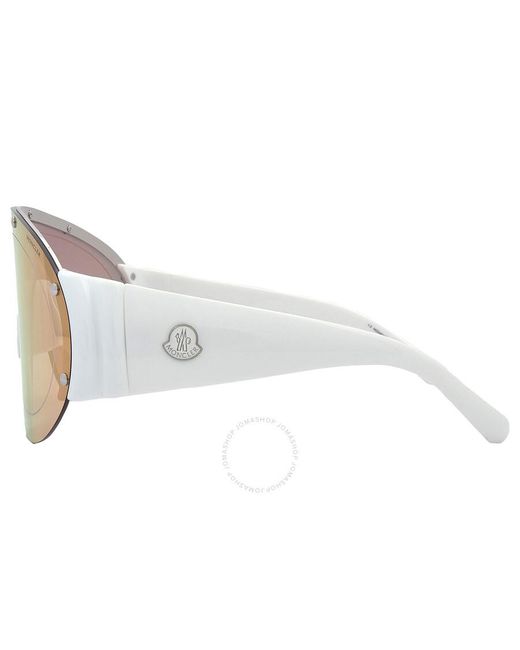 Moncler Pink Rapide Orange Shield Sunglasses Ml0277 21g 00 for men