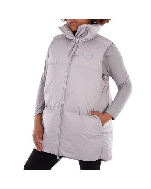 Canada Goose Gray Garnet Long Padded Vest