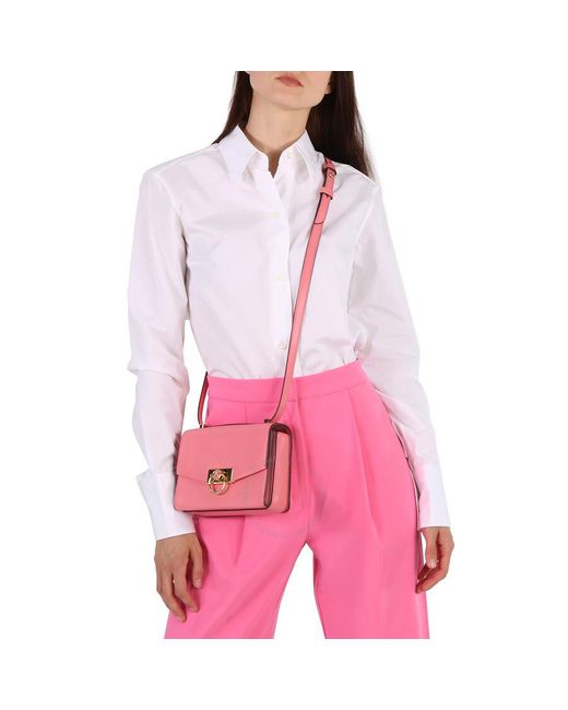 Michael Kors Pink Hendrix Extra-small Leather Crossbody Bag