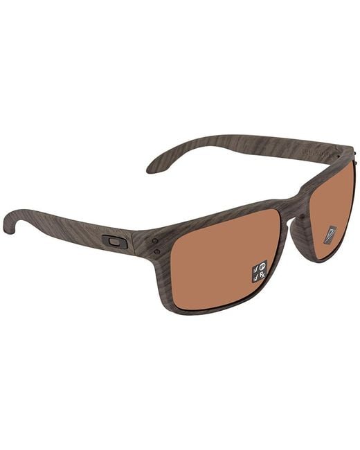 Oakley Brown Holbrook Xl Prizm Tungsten Polarized Square Sunglasses Oo9417 941706 59 for men