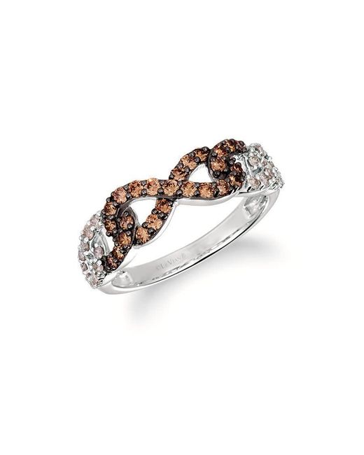 Le Vian Metallic Ladies Vanilla And Platnium Statement Rings Set