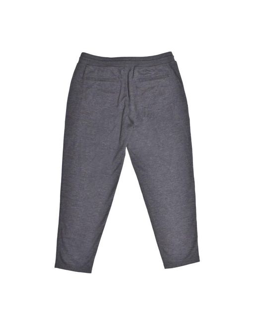Brunello Cucinelli Gray Cashmere Drawstring Trousers for men