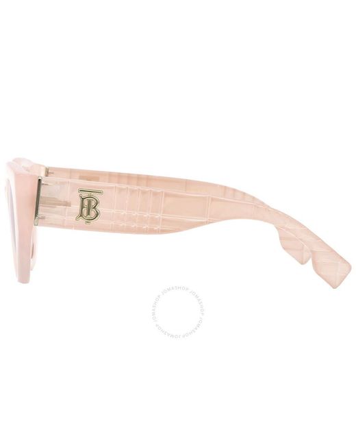 Burberry Meadow Pink Cat Eye Sunglasses Be4390 4060/5 47