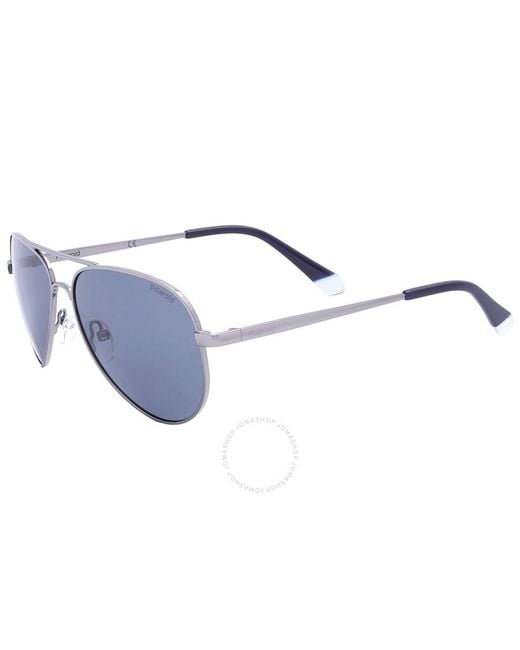 Polaroid Blue Core Pilot Sunglasses Pld 6012/n/new 0v84/c3 56