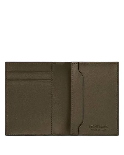 Montblanc Green Extreme Leather 4Cc Card Holder for men