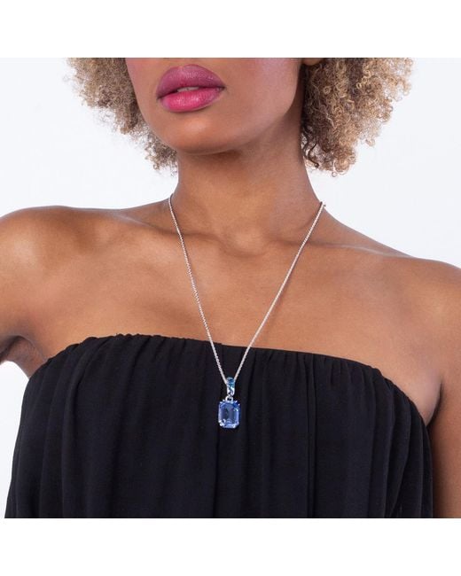 Swarovski Metallic Millenia Pendant Long Pendant Rhodium Shiny