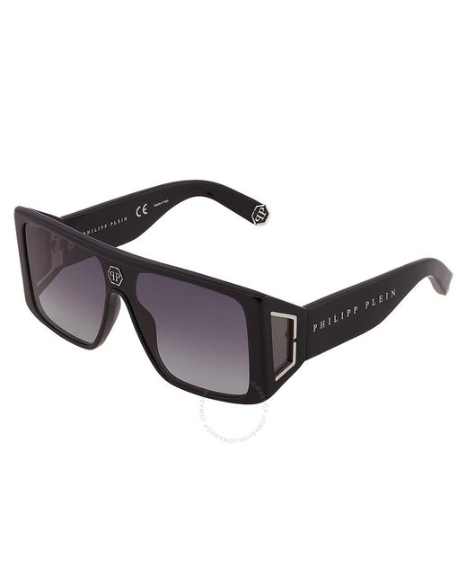 Philipp Plein Gray Grey Gradient Shield Sunglasses Spp014v 0700 99