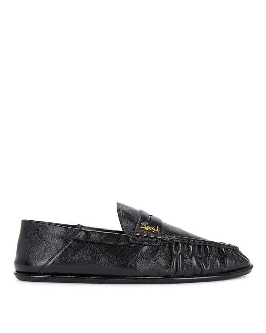 Saint Laurent Black Le Loafer Penny Slippers, Brand Size 42 Us for men