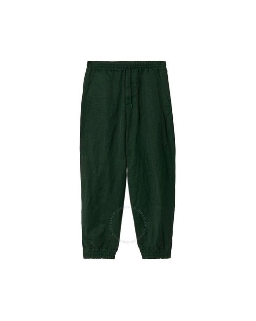 Burberry Green Drawstring Tailored Trousers, Brand Size 44 Waist for men