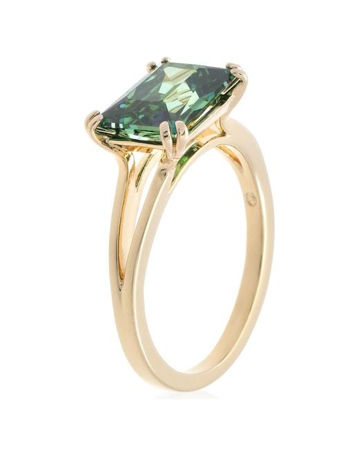Swarovski Metallic Matrix Rectangular Cut Cocktail Ring, Size 52