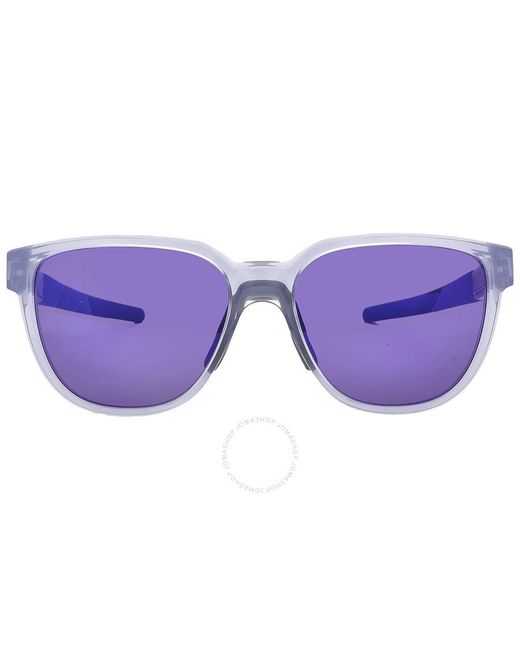 Oakley Purple Actuator Prizm Road Rectangular Sunglasses Oo9250 925007 57 for men