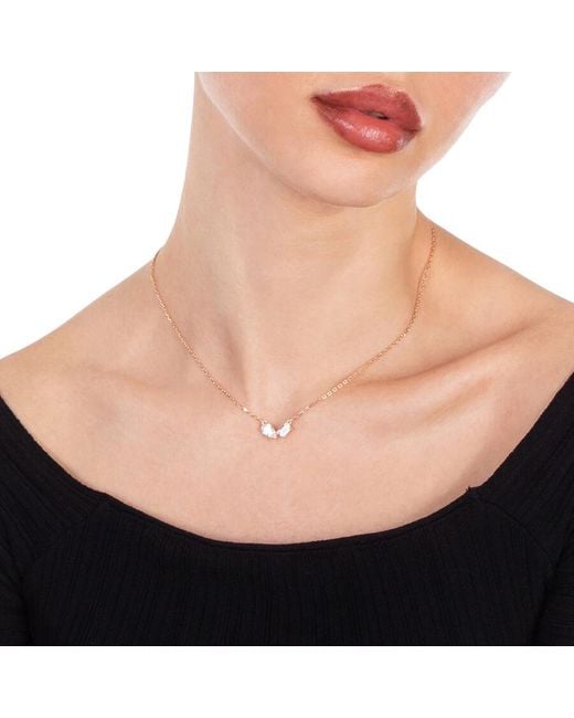 Swarovski Metallic Mesmera Pear Cut Rose-Tone Plated Set