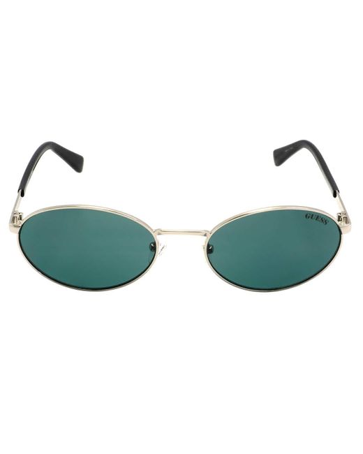 Guess Green Oval Sunglasses Gu8235 10n 57