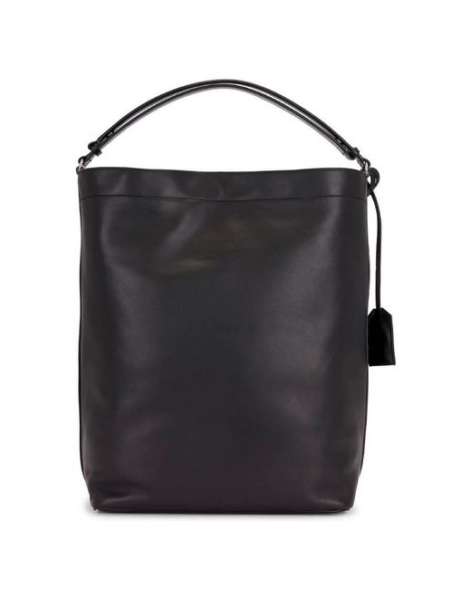 Saint Laurent Black Paris Long Hobo for men