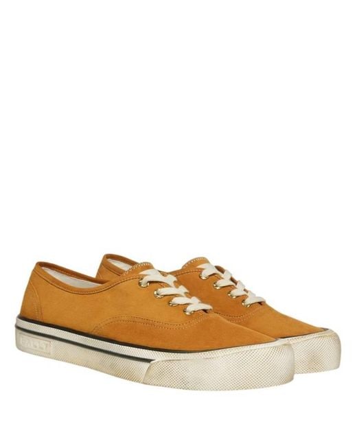 Bally Brown Santa Ana Lyder Suede Sneakers, Brand Size 36 Us