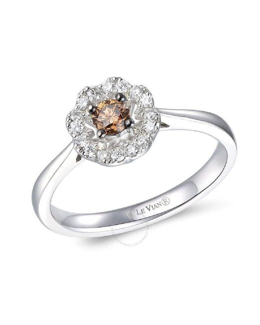 Le Vian Metallic Ladies Chocolate Diamonds Solitaire Rings Set