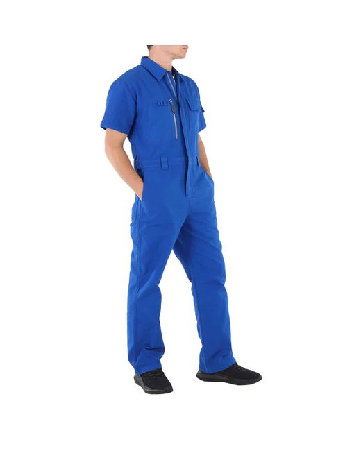 Burberry Blue Canvas Boiler Suit for men