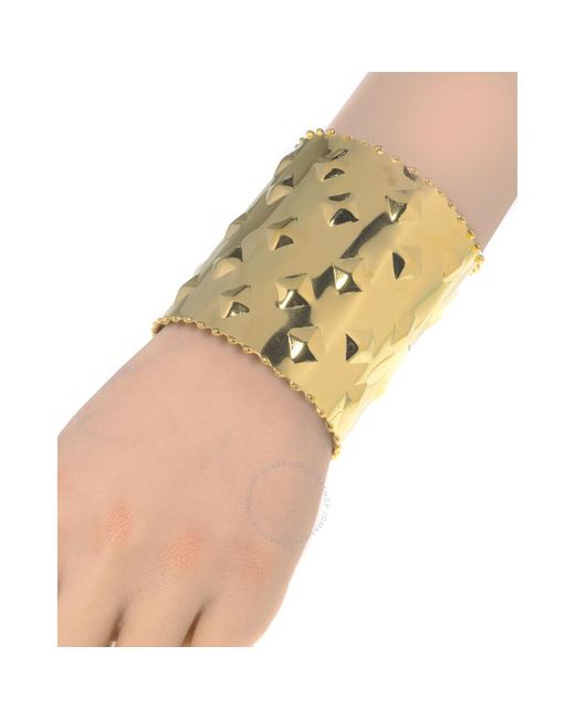 Devon Leigh Yellow 18k Gold Plated Brass Cuff Bracelet Cuff290-g