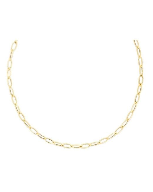 Tresorra Metallic 14K Hexagon Link Chain Necklace