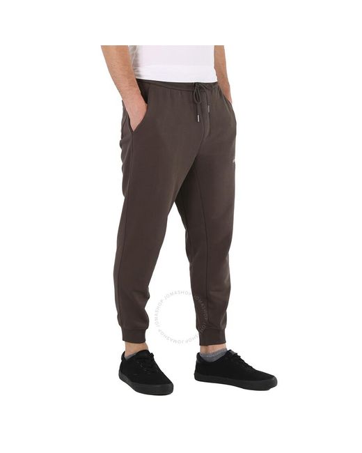 Calvin Klein Brown Organic Cotton Logo Sweat Pants for men