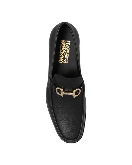 Ferragamo Black Loafers, Us for men