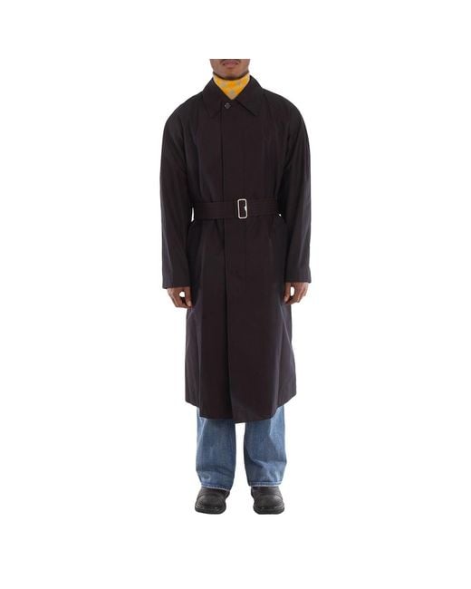 Burberry Black Zam Single-Breasted Trench Coat, Brand Size 50 Us for men