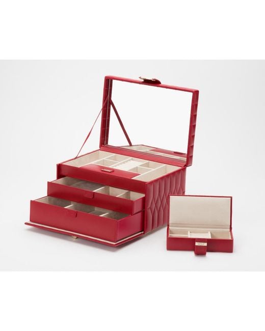 Wolf Red Caroline Medium Jewelry Case 329772 for men