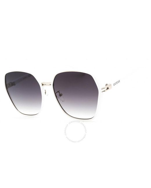 Guess Factory Purple Smoke Gradient Butterfly Sunglasses Gf0407 21b 59