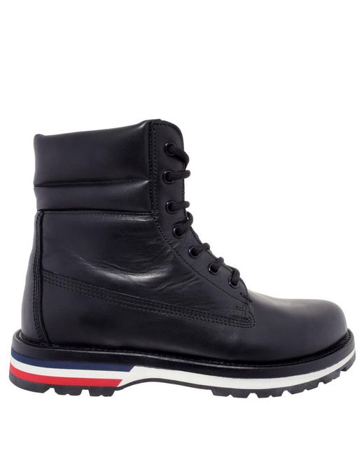 Moncler Brown Vancouver Leather Ankle Boots, Brand Size 40 Us for men