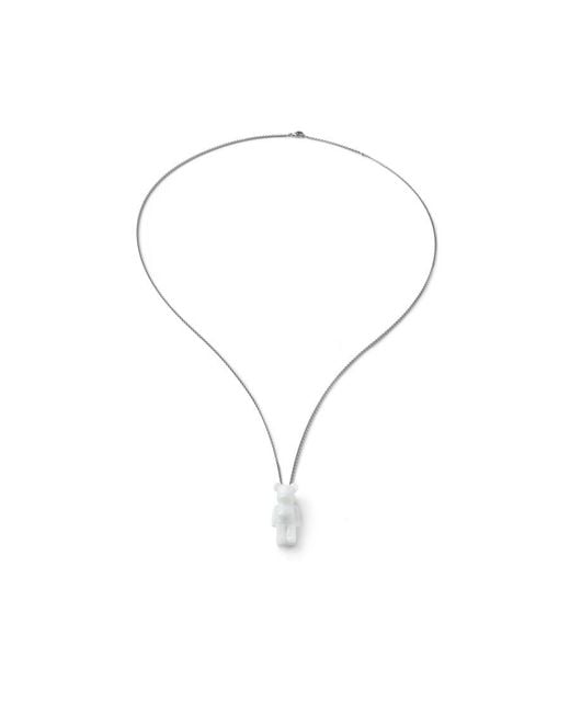 Baccarat Metallic Crystal Bear-Necklace for men