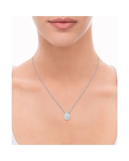 Brilliant Diamond White 14Kt 1.20 Carat Lab Grown Diamond Pendant Necklace For