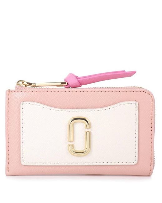 Marc Jacobs Pink The Utility Snapshot Top Zip Multi Wallet