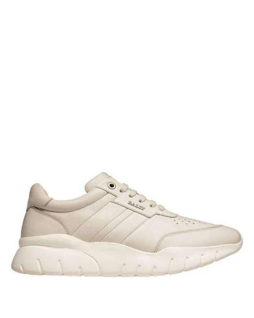 Bally Natural Bienne Brinkley Leather Sneakers, Brand Size 40 Us for men