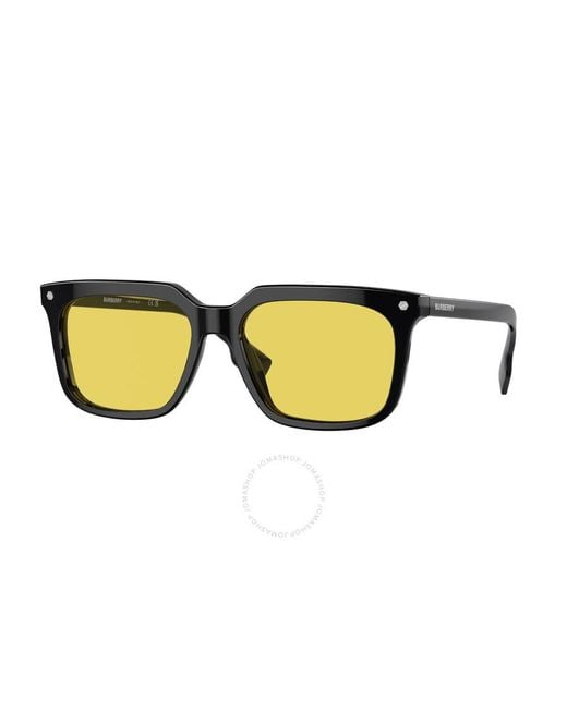 Burberry Yellow Square Sunglasses Be4337f 300185 56 for men